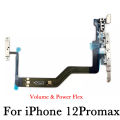 Power Volume Button Flex Cable for iPhone 11 12 Mini Pro Max Mute Silent Switch and Sound Keyboard Ribbon Replacement Part. 