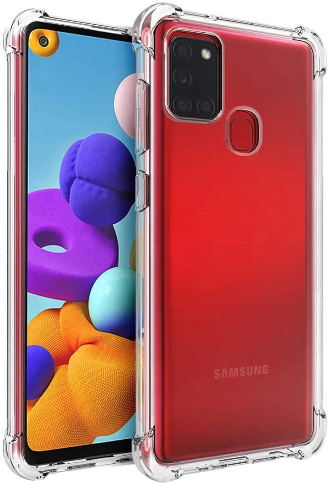 Samsung Galaxy A21s Soft Silicone TPU Transparent Back Cover With