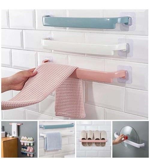 Self-adhesive%20Towel%20Holder%20Rack%20Wall%20Mounted%20Towel%20Hanger%20Bathroom%20Towel%20Bar%20Shelf%20Roll%20Holder%20Hanging%20Hook%20Bathroom%20Organizer%20-%20Image%202