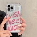 Wish Me Luck Case For Iphone 11 Covers Iphone 13 15 Pro Max 12 14 XR 7 8 Plus X Xs SE 14promax Transparent Silicon Fundas Bumper BruberryBe. 