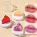 Triangle Tinted Cheese Shaped Lip Balm Temperature Control Color Change Moisturizing Lipstick Anti-Cracking Anti-Drying Hydration Lip Care. 
