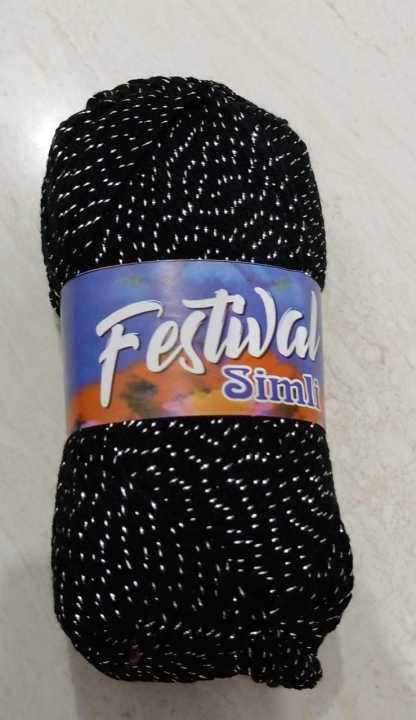 Festival%20Silmi%20Zari%20Knitting%20Crochet%20Soft%20Yarn,%20Chamki%20Wali%20Wool,%20Woolen%20Crochet%20Thread%20Ball%20-%20Image%203