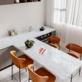 Self Adhesive Black Marble Sheet for Kitchen - Anti Oil and Heat Resistant Wallpaper. 