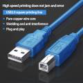 1.5M/3M/5M/10M High Speed USB 2.0 Printer Cable for Canon Epson HP Printer. 