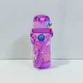 Girls Favourite Creative Character Imported Water Bottle with Straw BPA Free Clear Plastic Water Bottles For School Kids 450ml. 