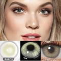 Contact Lenses Multi Color Light Hazel Eye Lens Soft Eye Lenses with Solution High Quality (Select Desire Color Before Add to Cart). 