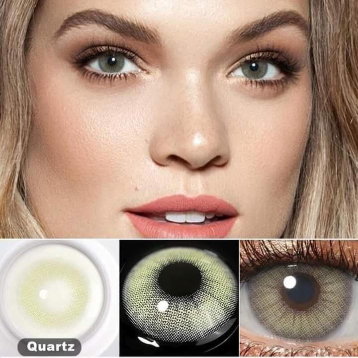Contact Lenses Multi Color Light Hazel Eye Lens Soft Eye Lenses with Solution High Quality (Select Desire Color Before Add to Cart)