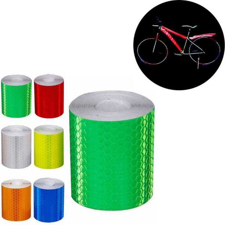 3m*5cm Fluorescent Bike Body Reflective Strips Safety Bicycle Motorcycle Waterproof Tape Strip Reflector Sticker