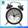 [🆕ALM1-10--] Battery Powered Quartz Alarm Clock, Loud Twin Bell, Bedside Clocks White. 