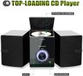 Home CD Stereo Shelf System - 30W Compact Micro Stereo System with CD Player, Bluetooth, FM Radio, Aux-in, USB Playback, 2-Way Music Crisp-Sound, DSP-Tech, Remote Control. 