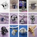 New in Star Wars Kitty Fit Pandora 925 Original Bracelets Marvel shoes Silver Charms Beads For DIY Luxury Quality Jewelry. 