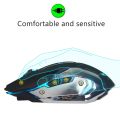 ZERODATE X70 2.4GHz Wireless 6-Keys 2400 DPI Adjustable Ergonomics Optical Gaming Mouse with Breathing Light. 