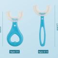 Baby Toothbrush Children's Teeth Cleaning Brush Kids U-Shaped Toothbrush for Children Mouth Oral Cleaning Brush 360 Degrees U Shaped Tooth Dental Training Toothbrushes Oral Care Portable Mouth-Cleaning Manual with Handle Daily Children's Cleaning Food. 