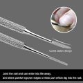 Stainless Steel Ingrown Toenail Removal Kit Pedicure Kit Ingrown Toenail File and Lifter, Familife 2pcs Ingrown Toenail Tool Double Sided with Storage Case Professional Ingrown Toenail Corrector 100%. 