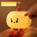 Led Night Light Adorable Pumpkin Night Light with Timer Adjustable Brightness Soft Silicone Led Lamp for Kids' Room Flicker-free Eye Protection Perfect Bedside Companion Rechargeable Night Light. 
