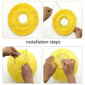 Hanging Paper Lanterns For Birthday, Wedding, Bridal Shower & Other Party Event Decorations, 1 piece Large Pleated Round Colorful Paper Lanterns, Home Decoration, Chinese Japanese Hanging Accordion Lantern, Baby Shower Festival Supplies, 10 inch or 12 in. 