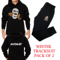 Fleece Winter Fashion Gangster Printed Hoodie and Trouser Tracksuits Collection Gym Sports Outdoors Casual Wear Trendy Arrivals Elegant Track Suit for Men at Full Circle Clothing. 