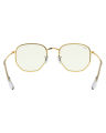 Ray-Ban Hexagonal Metal Gold Frame Green Lenses-RB3548-9196/BF-51. 