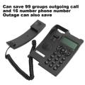 Loudspeaker CLIHigh Quality Landline PTCL Telephone Set Home Telephone  Black ABS Hotel Business Guest Room Caller Identification caller identification FSK and DTMF Loudspeaker Telephone Set Home Wired Landline Phone Business Office Corded Desk Phone High. 