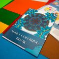 MyKitab - Adult coloring book - Mandala art-A4- Blue by Mykitab. 