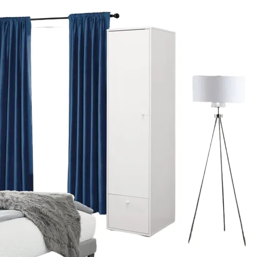 Wardrobe%20Cupboard%20Single%20Door%204%20Shelf%20%20With%20One%20Drawer%20Single%20Door%20White%20-%20Image%207