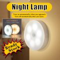 Ready Stock Motion Sensor Lights LED Night Light Battery Rechargeable Battery Powered Stick on Closet Bathroom Stair Wall Hallway Cabinet Indoor Lights Warm White. 