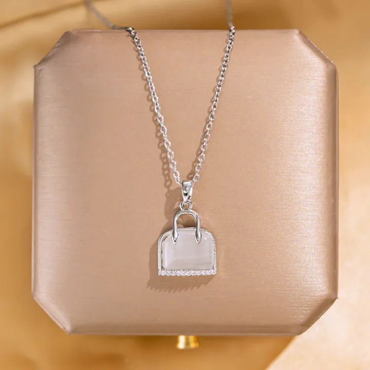 Fashion%20Hypoallergenic%20Jewelry%20Zircon%20Bag%20Pendant%20Necklace%20Minimalist%20Tarnish%20Free%20Stainless%20Steel%20Choker%20Necklace%20For%20Women%20-%20Image%204