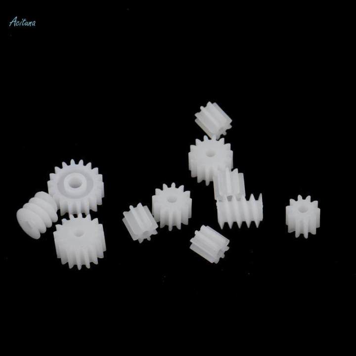 11pcs/Set Plastic Gears Worm Kids Car Toy Models RC Part Repair Accessories