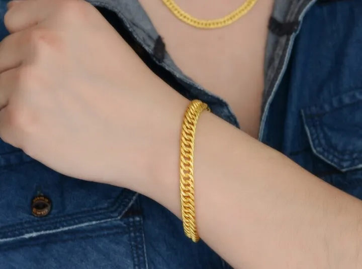 NEW%20Elegant%20Mens%20Plated%20Gold%20Chain%20Hand%20Chain%20Bracelets%20Gold%20Color%20Fashion%20Jewelry%20Wholesale%20Wristband%20Hand%20Bracelets%20Gift%20for%20girls%20and%20boys%20-%20Image%203