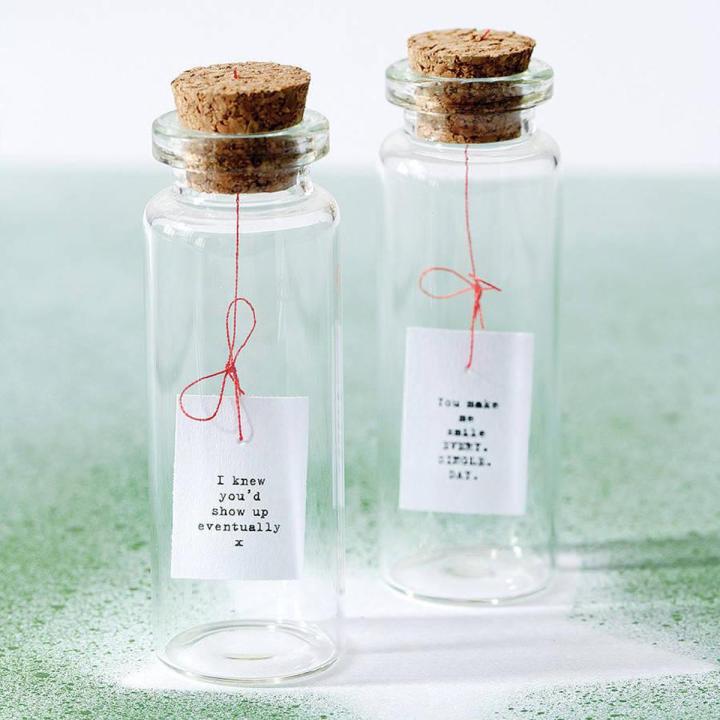 Pack of 2 Message Bottles 8cm