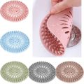 New Anti-Clog Shower Drain Hair Catcher with Silicone Strainer Cover, Reusable Stopper for Bathroom Sink and Kitchen Floor Drain, Hair Filter Trap for Easy Cleaning and Hair Clog Prevention Daily - 1pc. 