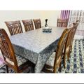 6 Chair Dinning Table Sheet 60"×90" | 6 Seater Dinning Table Sheet self print. 