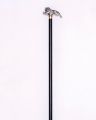 Old man walking stick made of heavy aluminum in the outdoors Vintage Walking Stick, Walking Cane, and Knob Walking Stick, Fashionable Stick Image.. 