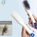 Self-Cleaning Anti-Static Hair Brush with Adjustable Rotating Lift and Massage Comb. 