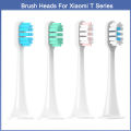 4 Pcs Replacement Brush Heads For Xiaomi Mijia T300/T500/T700 Electric Toothbrush Heads Soft Bristle Brush Heads With Dust Cover. 