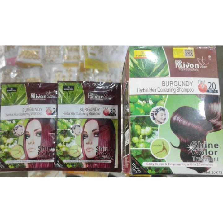 2 Color Shampoo Sachet Offer - Burgundy - N0.5 - 30ml