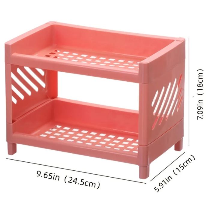 Desktop%20Double-Layer%20Plastic%20Storage%20Holder%20Rack%20Cosmetic%20Box%20Kitchen%20Bathroom%20Desk%20Shelf%20Organizer%20Office%20Supplies%20Stationery%20(RANDOM%20COLORS)%20-%20Image%206