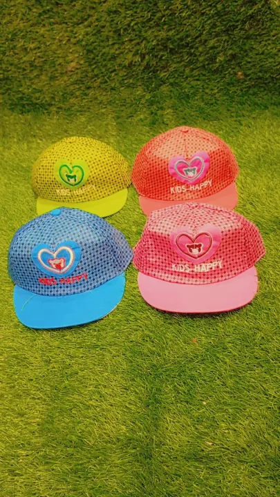 Baba Caps 1 to 3 year Pack of 2 for summers/out door for Kids Unisex ...