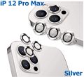 Camera Lens Protector For iPhone 12 Pro Max Metal Full Cover Tempered Glass Circle Screen Camera Protection. 