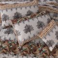 Comforter Set 7pcs King Size Polyester Cotton 76/68 thread by HANIA TEXTILE. 