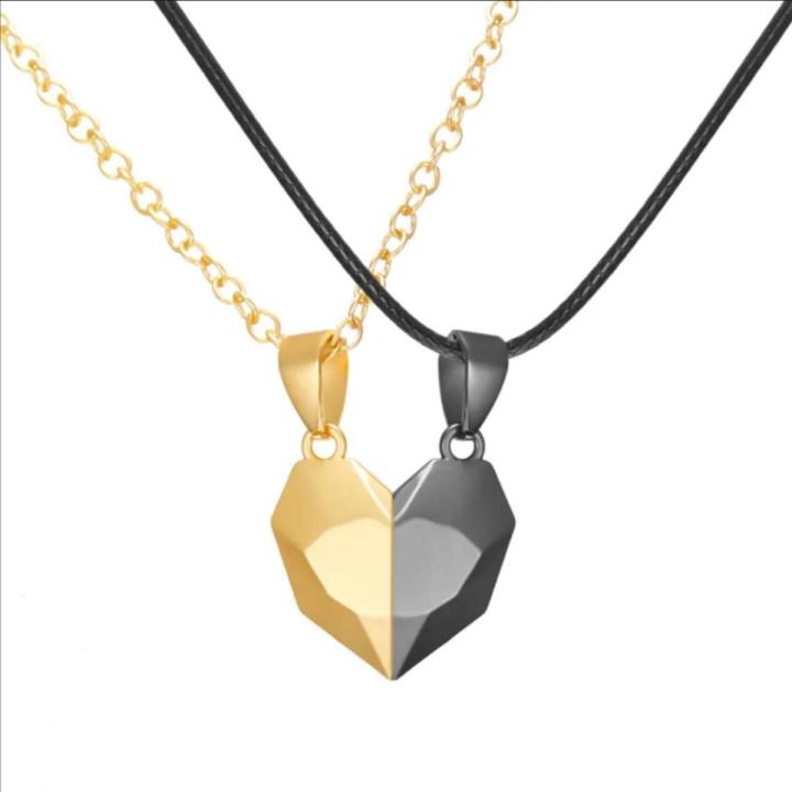 Special Gift for Your Lover  Heart pendant pair (With Box)
