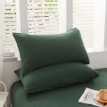 Jersey Pillow covers Pack of 2, Stretchable Quality Plain Solid Color, Size-20x30 inches. 