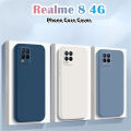 Original For Realme 8 4G Silicone Full Cover Case Dirt resistant Phone Case Cover. 