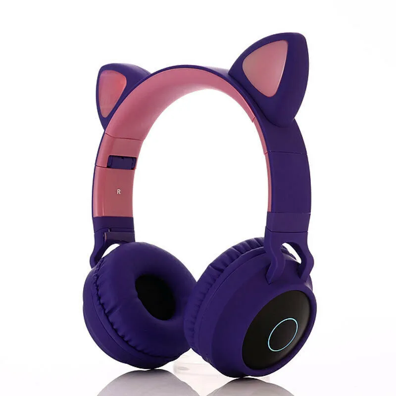 Cat Ear Headphones Small Kids Headphones Cat Ear Noise Cancelling