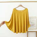 Fat MM200 pounds plus fat loose fit oversized modal base shirt thin long sleeved home suit bat sleeve women's t shirt. 