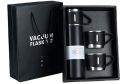 BT53 Stainless Steel 500 ML Vacuum Flask/ Bottle/ Thermos for Hot and Cold Drinks with Three Cups (Pink). 