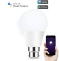 LOHAS B22  Smart Light 10W Bulb, A60 WiFi Light Bulb Bayōnet, Work with Siri, Amazon Alexa, Google Home, Day White 6000K, Remote Control by Smartphone, 50W Bulb Equivalent, (No Hub Required), 1 Pack. 