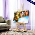 Elegant Building Reflection Canvas Painting | Wall Art for Stylish Home Decor Available in Multiple Sizes | Gift City. 