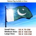 Pakistan Flag Available in 3 Different Sizes - High Quality Thick Parachute Cloth For Long Use And High Quality Stitched By MEGA Super Store. 