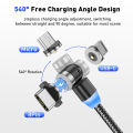 Lovebay Magnetic Cable Micro USB Type C Cable Charger Mobile Phone Charger Fast Charging For iPhone 11 Samsung LED 540 Rotate. 